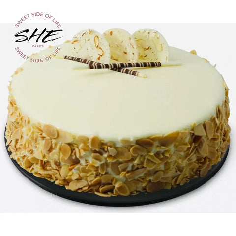 Almond White Chocolate Cake Cakes